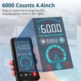 thumbnail image 4 of ALLmeter USB Rechargeable Smart Touch Digital Multimeter 6000 counts Portable TRMS Auto Ranging Voltmeter AC/DC,Voltage,Resistance,Capacitance,Temperature NCV/VFC Large Display,Backlight, 4 of 9