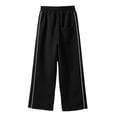 thumbnail image 4 of Lullu Girls Sweatpants Casual Athletic Straight Leg Jogger Pants Activewear, Black, Sizes 5-14, 4 of 6