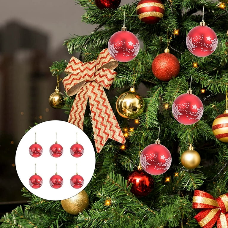 6Pcs Christmas Ball Christmas Tree Decoration Ornaments Christmas Hanging  Pendant New Year Accessories Holiday Party Wedding Decoration – the best  products in the Joom Geek online store