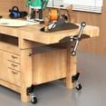 thumbnail image 6 of Workbench Casters kit 920 Lbs Retractable Casters Heavy Duty Bench Caster Wheels Side Mounted Retractable Workbench Wheels Designed for Workbenches Machinery & Tables, 4 Pack, 6 of 8