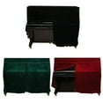 thumbnail image 1 of Pleuche Upright Piano Cover Full Piano Dust-proof Covers Cloth (Black), 1 of 9