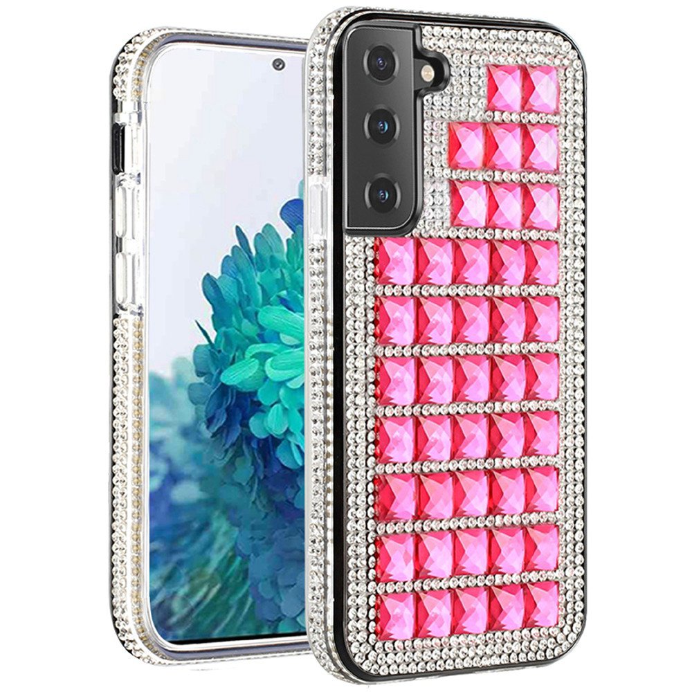 Case for Samsung Galaxy S21 (6.2") Luxury 3D Bling Diamonds Rhinestone
