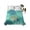 Blue Green, variant on King Flat Sheet 105"x98", Coastal Starfish Soft Lightweight Bedding Flat Sheets Only, Ocean Multicolor Coral Shell Conch Brushed Microfiber Top Bed Sheet, Breathable StainResistant Bedsheets