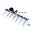 thumbnail image 2 of Fiaya Women Heavy Duty Weeding Rake, 1Pc Gardening Hand Weeding Tool, Garden Metal Rake for Weeding Loosening Farm Planting Agricultural (7-teeth), 2 of 3