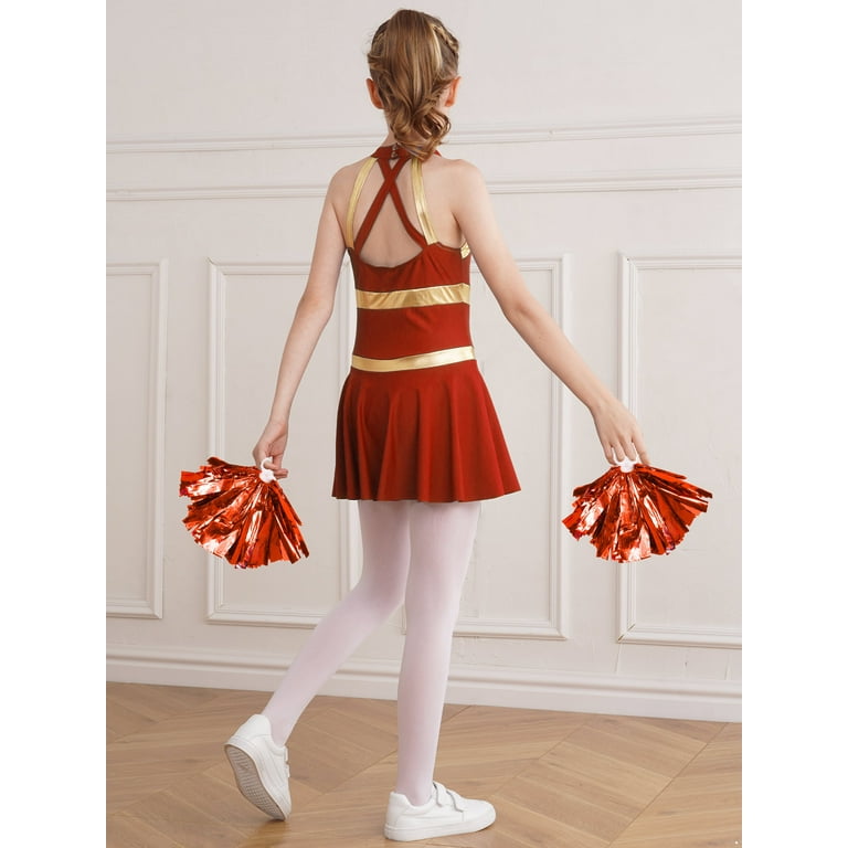 inhzoy Kids Girls Teens Cheerleading Uniforms Cheer Dance