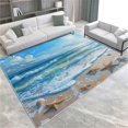 thumbnail image 1 of Area Rug for Bedroom Sea Waves Seagulls Washable Rugs 2x3 Modern Soft Non-Slip Floor Carpet Indoor Outdoor Rug Entryway Rug for Living Room Laundry Room, 1 of 8