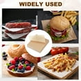 thumbnail image 6 of Uxcell 250 Pcs Unbleached Parchment Paper Baking Sheets Squares, 4.3 Inch Hamburger Patty Paper, Non Stick Parchment Pulp Paper for Baking Grilling or Meat Storage, Wood Color, 6 of 6
