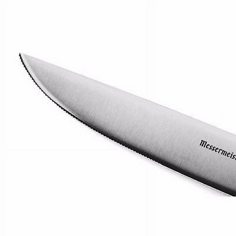 4 pc Steak Knife Set - Messermeister WRANGLER Messermeister 4-Pc Wrangler Steak  Knife Set, Messermeister Meridian Elite 8in Granton Edge Carving Knife