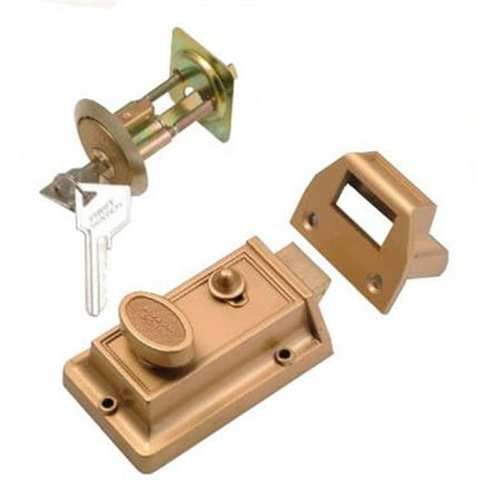 Dual Option Spring Latch - First Watch 1105 Single Cylinder Spring Latch Night Latch and Locking Cylinder