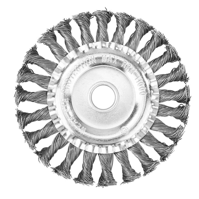 Alambre Acero 115 Mm Cortadora Césped Giratorio Disco Cepillo