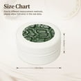 thumbnail image 2 of Yiaed Green Snakeskin Print Travel Jewelry Case Bridesmaid Gift Boxes Jewelry Travel Organizer Small Round Jewelry Box Mini Storage-White, 2 of 7