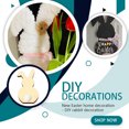 thumbnail image 4 of Decodeary Pack of 5 Rabbit Wood Slices Exquisite Easter Decorations Simple Style Scrapbooking Crafts Holiday Gifts Accessories JM01168 1Set, 4 of 6