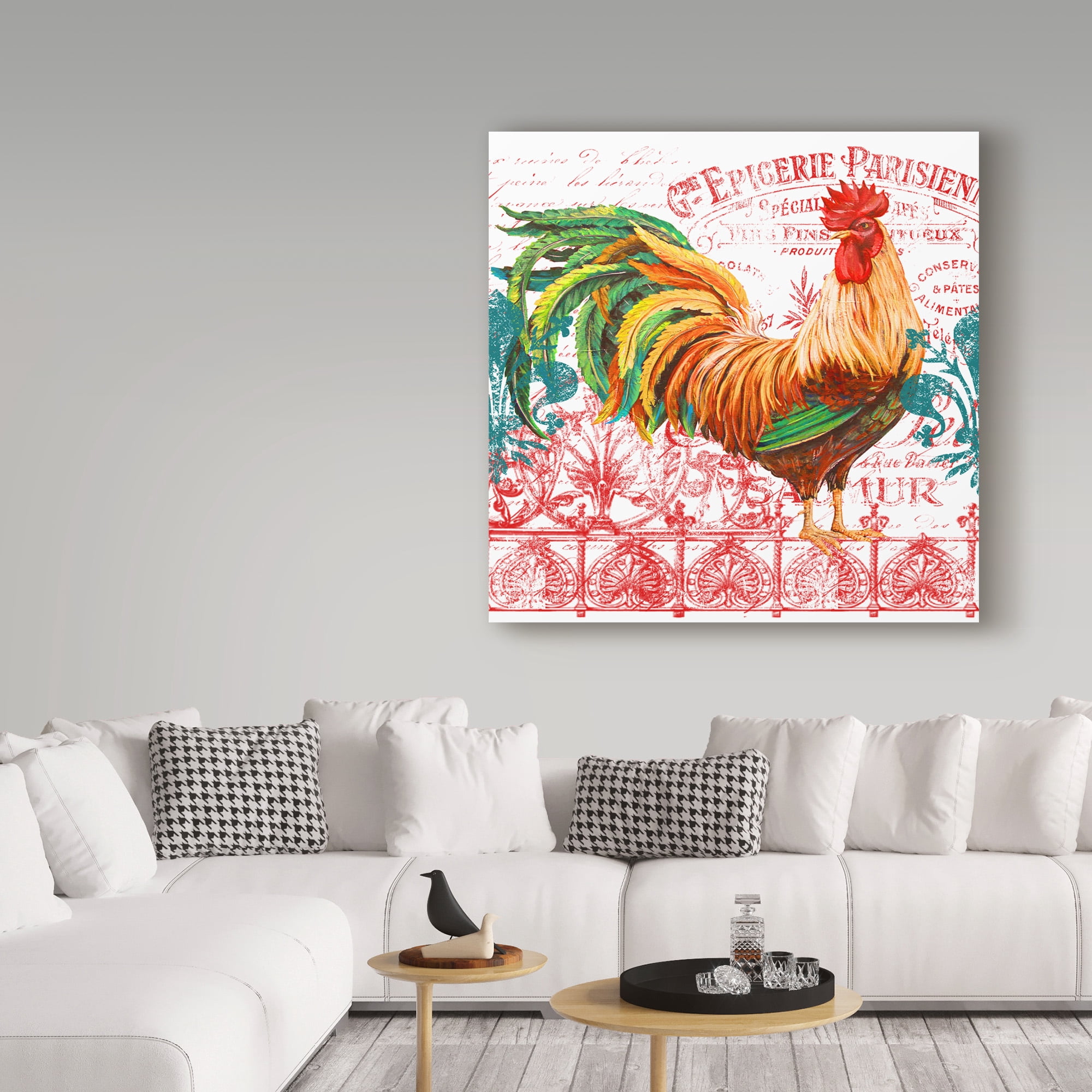 Trademark Fine Art 'Le Coq Rooster 4' Canvas Art by Jean Plout