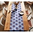 thumbnail image 2 of Vargottam 100% Cotton Twill Table Runner Block Pattern Machine Washable, 14" Wide , Durable Table Linen for Everyday Dining or Parties, 2 of 6