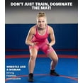 thumbnail image 4 of Exxact Sports Sublimated Women’s Wrestling Singlet - High-Cut, Full-Coverage Powerlifting Singlet Women for Competition (Pink, AL), 4 of 7