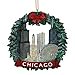 thumbnail image 3 of Chicago Christmas Ornament 4 Inch Wreath and Chicago Skyline, 3 of 4