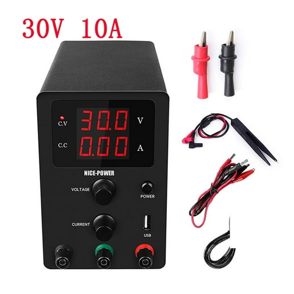 High-precision Voltage Regulated Lab Power Supply 30V 10A Switch Bench Power Supplies Adjustable Voltage And Current ,Test accurately