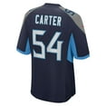 thumbnail image 3 of Men's Nike Lorenzo Carter  Navy Tennessee Titans Team Game Jersey, 3 of 6