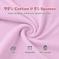 thumbnail image 3 of Hbhpov Girl’s Solid Color Biking Shorts Boyshort Panties for Toddlers 6 Pack, Size 2-14, 3 of 8