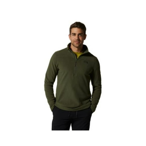 MOUNTAIN HARD WEAR Mens Green Long Sleeve Stand Collar Quarter-Zip Moisture Wicking Sweatshirt S