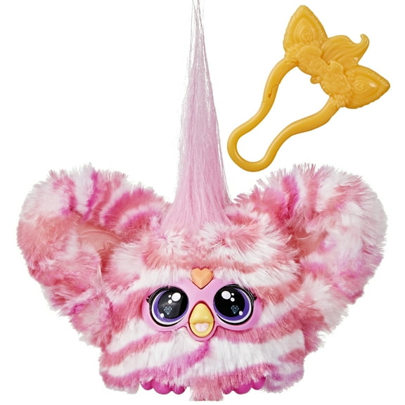 Furby Furblets Bub-Lee Mini Electronic Plush Toy for Girls & Boys, School Backpack Charms, 6 