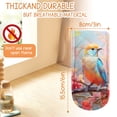 thumbnail image 2 of BaHomeck Pot Handle Holder Covers 4Pcs, Bird On Background Of Flowers Image Non Slip Heat-Resisting Pan Handle Covers For Home Kitchen Baking Cooking BBQ Cookwares,6×3In, 2 of 5