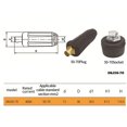 thumbnail image 2 of Juego De Conectores De Cable De Soldadura Conector Rápido De Junta De Cable De Soldadura De Plástico Negro Y Latón 100A-900A Conector De Panel De Cable De Soldadura Tig Para La Industria seitruly TO005592-03, 2 of 7