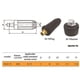 thumbnail image 2 of Juego De Conectores De Cable De Soldadura Conector Rápido De Junta De Cable De Soldadura De Plástico Negro Y Latón 100A-900A Conector De Panel De Cable De Soldadura Tig Para La Industria Speravity TO005592-03, 2 of 7