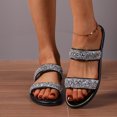 thumbnail image 3 of B91xZ Slides for Adults Non Slip Quick Drying Shower Slides Bathroom Sandals,Black 9, 3 of 5