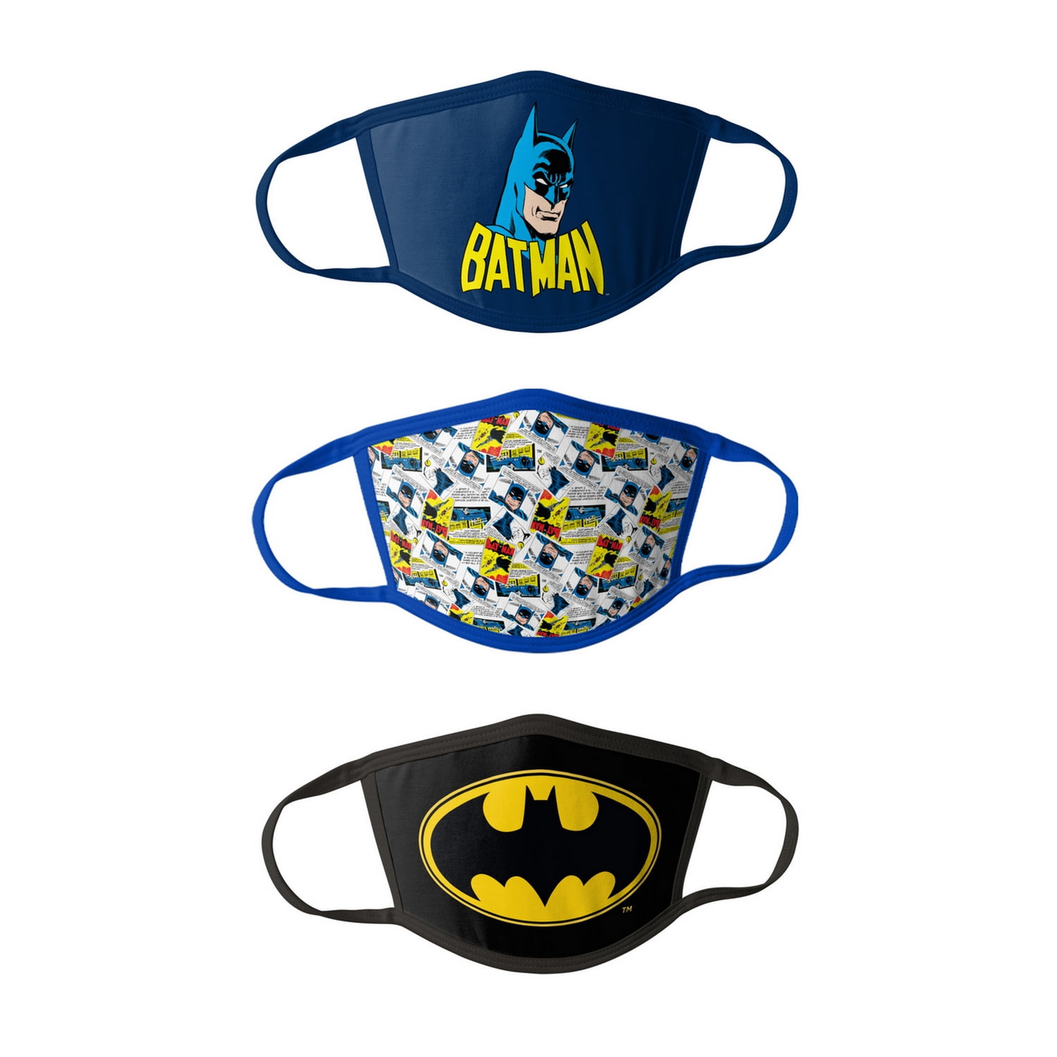 Batman Kids Face Masks - 6PK