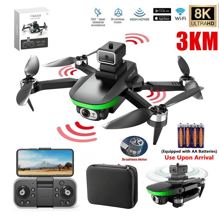  Drone with Camera HD 2 Cameras Mini Drones for Adults 135°  Electrically Adjustable RC FPV WIFI Foldable Quadcopter Toy Aircraft Gifts  360° Flips Gravity Control Altitude Hold for Beginners 2 Batteries 