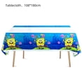 thumbnail image 4 of Personalización gratuita, fondo temático de Bob Esponja, suministros para fiestas, pancarta de cumpleaños, decoración de globos de látex, decoración para pasteles, juguetes para niños, 4 of 4
