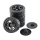 thumbnail image 2 of Neumáticos de ruedas RC Reemplazo De Neumáticos De Llanta De Rueda De Coche RC Para Piezas De Coche HPI 1:10 Estilo B 4 Negro Estilo B 4 Negro Magideal Neumáticos de ruedas RC, 2 of 3