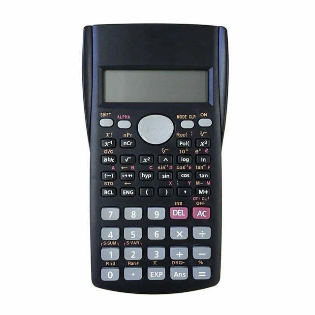 Calculadora científica Pantalla LCD de 10 + 2 dígitos Herramienta de matemáticas para estudiantes Calculadora de 240 funciones de cálculo Vogacara EL000632-00