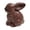 Coffee, variant on Easter Bunny Decorations - Chocolate Plastic Bunny Figurines - Modern Easter Ornaments for Home, Elegant Indoor Holiday Decor Table Centerpiece Mantel Decorations for Living Room, Bedroom, Office