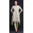 thumbnail image 5 of Bimba White Rose & Ranunculus Floral Printed Asymmetrical Kurti Tops For Women Indian Summer Dress Tunic Small, 5 of 6