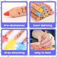 thumbnail image 2 of Colored Pencils East 12 Short para niños con sacapuntas, 2 of 6