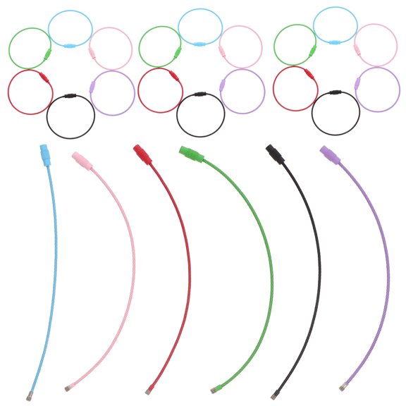 30 Pcs Wire Ring Keychain Key Rings Portable Keychain Cable Wear-resistant Key Chain Ring Key Ring Keys Supplies