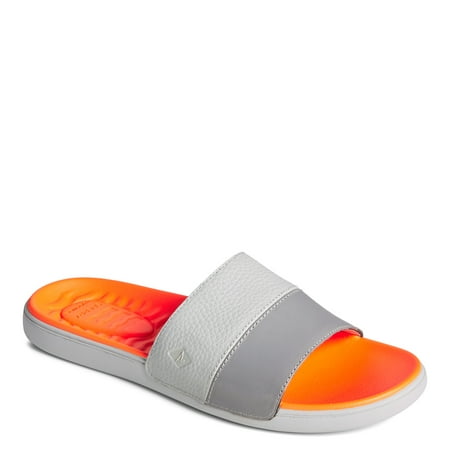 

Sperry Men s PLUSHWAVE Dock Slide Flat Sandal Grey 10