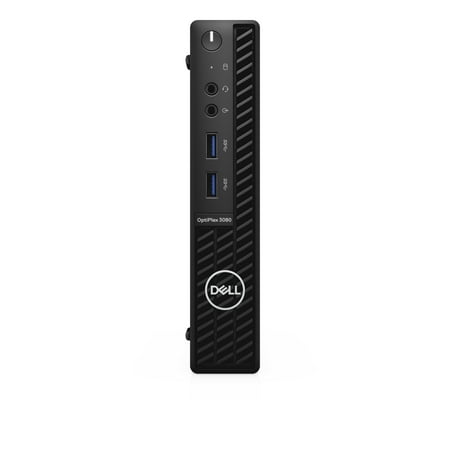 Dell OptiPlex 3080 Desktop Computer, Intel Core i5-10500T, 8GB RAM, 256GB SSD, Windows 10 Pro/Windows, Black