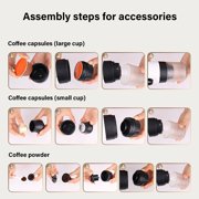 Portable Electric Espresso Machine PlasticW1re1essand Rechargeable for Car Home and Outdoor Use for Easy Brewing