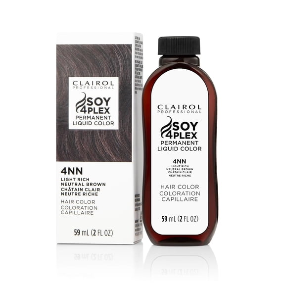 Clairol Soy Liquicolor Permanente 4Nn, Light Rich Neutral Brown, 2 oz