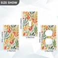 thumbnail image 7 of Yayeee Duplex Wall Plate 1-Gang 4.5"x2.7" Home Receptacle Light Switch Decorative Outlet Cover, Orange Autumn Leaves, 7 of 7