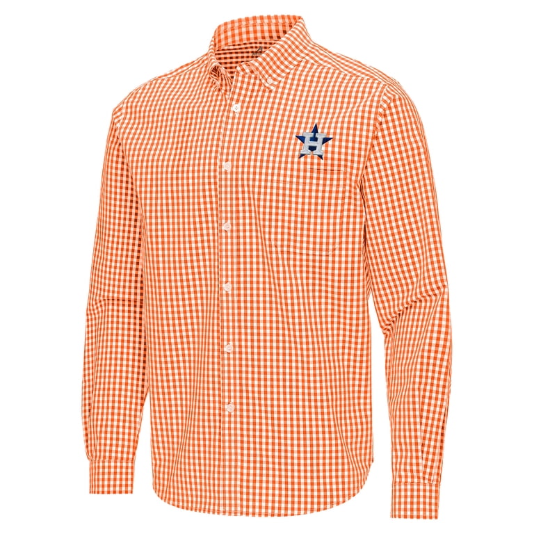 Men's Antigua Orange Houston Astros Ellis Woven Tri-Blend Button-Down Shirt - Walmart.com Men's Antigua Orange Houston Astros Ellis Woven Tri-Blend Button-Down Shirt - Walmart.com