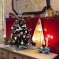 thumbnail image 3 of Árbol de Navidad Juegoal negro mini de 60 cm con 50 luces LED, 3 of 8