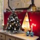 thumbnail image 3 of Árbol de Navidad Juegoal negro mini de 60 cm con 50 luces LED, 3 of 8