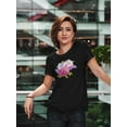 thumbnail image 2 of Lilac And Leaves Bouquet T-Shirt Women -Image by Shutterstock, Female XX-Large, 2 of 4