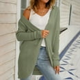 thumbnail image 7 of Women's Fall Winter 2025 Long Sleeve Open Front Casual Lightweight Soft Knit Cardigan Sweater Outerwear, 7 of 7
