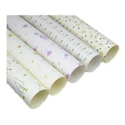 Panda Superstore 29.5 x 20.5 in. Floral Valentines Day Random Pattern Gift Wrapping Paper for Men & Women, White - 10 per Roll