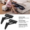 thumbnail image 3 of 2 bisagras de elevación, bisagra de resorte dividida negra, bisagra triangular de hierro, suministro de hardware para sofá cama plegable, 3 of 3
